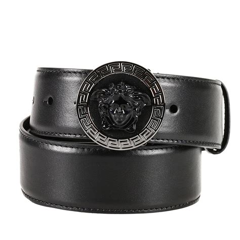 versace belt mens black|Versace belt outlet.